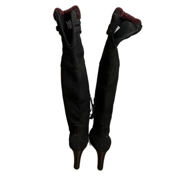 UGG Australia Ophira Black Suede Heels Women Size 7 - Picture 9 of 15